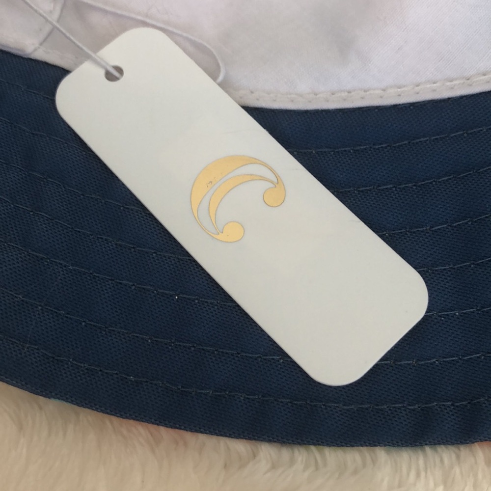 NEW striped bucket hat - NWT beach hat - Charming Charlie new with tags - vacay - Picture 6 of 6